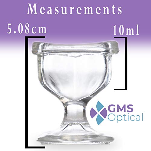 GMS Optical Glass Eye Wash Cup - Soothing Relief from Allergens, Irritants, M...