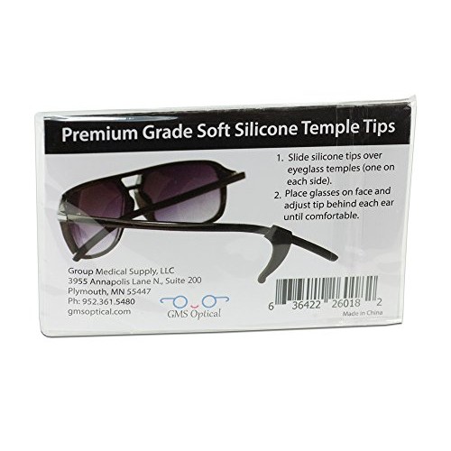 GMS Optical Premium Grade Comfortable Silicone Anti-slip Holder for Glasses, ...