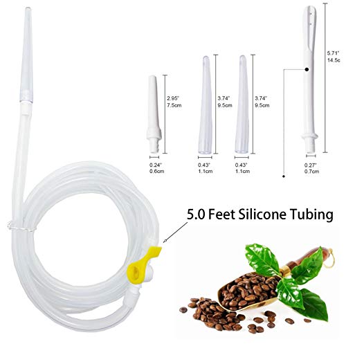 GNEGKLEAN Coffee Enema Bag Kit - 5.0ft Silicone Hose 2L Enemas at Home Water ...