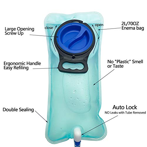 GNEGKLEAN Enema Bag Kit Water & Coffee Enemas Home Cleansing Set