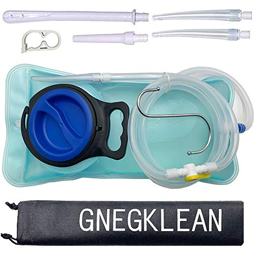 GNEGKLEAN Enema Bag Kit Water & Coffee Enemas Home Cleansing Set