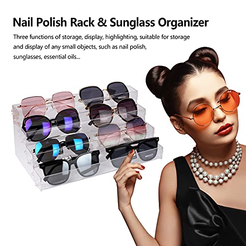 Nail Polish Organizer Sunglasses Organizer Acrylic Sunglass Holder Countertop...