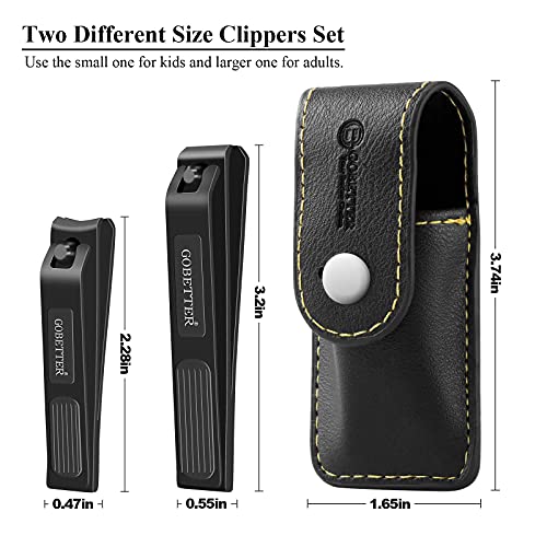 GOBETTER Nail Clippers Set, Toenail & Fingernail Clippers, Sharp and Durable ...