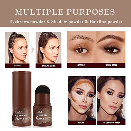 God Blomster Eyebrow Stamp Stencil Kit, Eyebrow Stamp Kit Waterproof, Eyebrow...