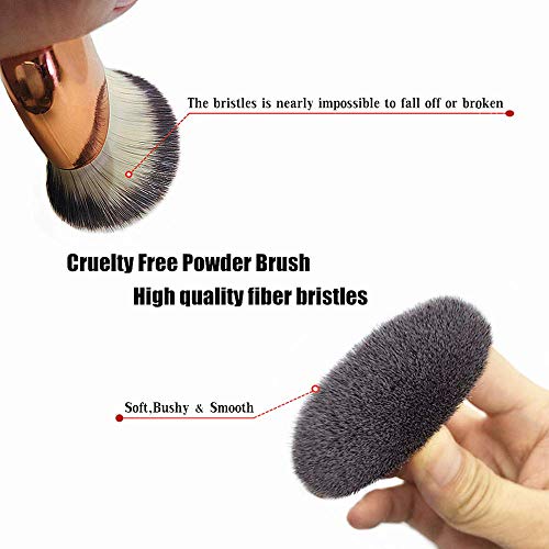 Angled Flat Foundation Brush High Density Face Body Kabuki Makeup Brush for L...
