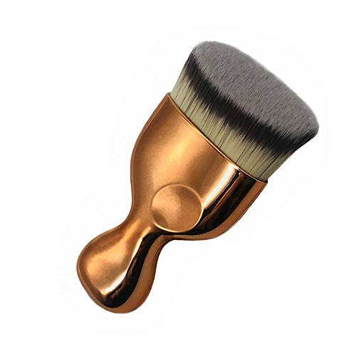 Angled Flat Foundation Brush High Density Face Body Kabuki Makeup Brush for L...
