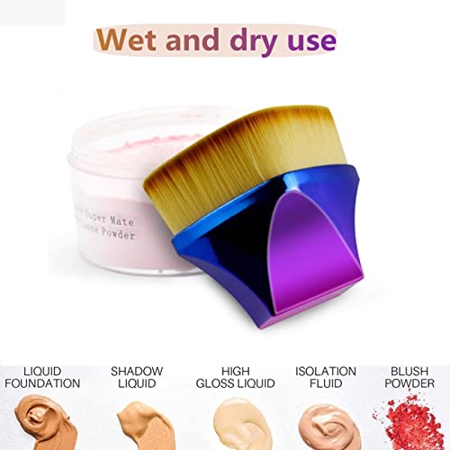 Professional Foundation Brush for Face, Synthetic Flat Top Kabuki Makeup Brus...
