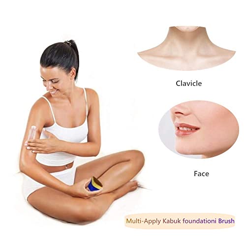 Professional Foundation Brush for Face, Synthetic Flat Top Kabuki Makeup Brus...