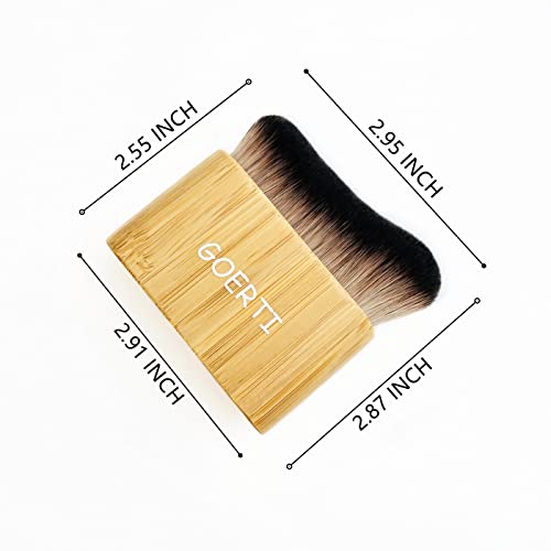 Professional Kabuki Brush with Travel Bag, Full Coverage Face and Body or Leg...