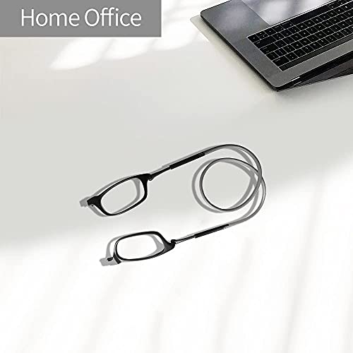 Magnetic Reading Glasses with Glasses Case Hang Neck for Women Men Lightweigh...