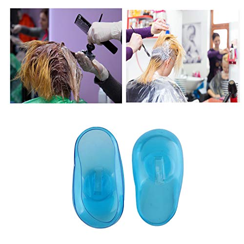 Gofypel Ear Cover Silicone Hair Dye Shield Blue Ear Protection Reusable for H...
