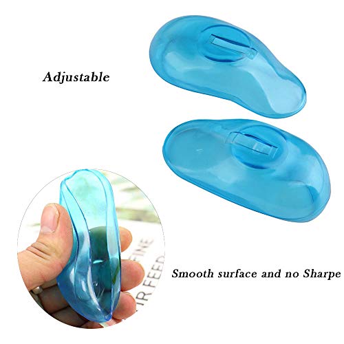 Gofypel Ear Cover Silicone Hair Dye Shield Blue Ear Protection Reusable for H...
