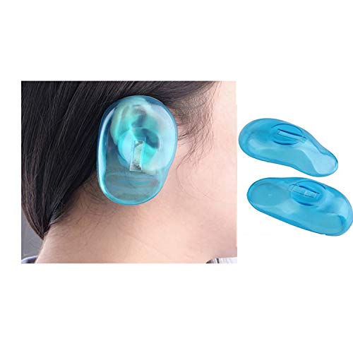 Gofypel Ear Cover Silicone Hair Dye Shield Blue Ear Protection Reusable for H...