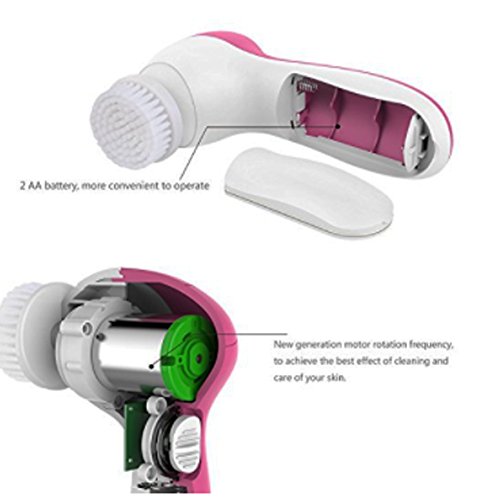 Gofypel Facial Clean Brush ,Waterproof Electric Facial Brush,5 in 1 Facilal C...
