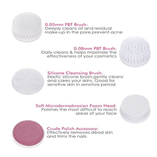Gofypel Facial Clean Brush ,Waterproof Electric Facial Brush,5 in 1 Facilal C...