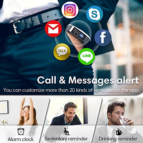 Fitness Tracker,Heart Rate Monitor IP68 Waterproof Activity Tracker HRV Healt...