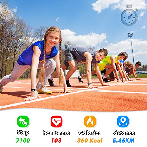 GOGUM Slim Fitness Tracker with Replacement Band for Kids Girls Boys Teens Ag...