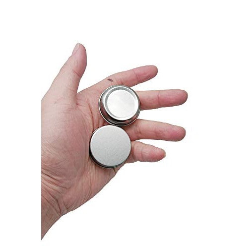 20 Pcs 0.5 Ounce Aluminum Tin Jar 15 ML Refillable Container, with Screw Lid,...