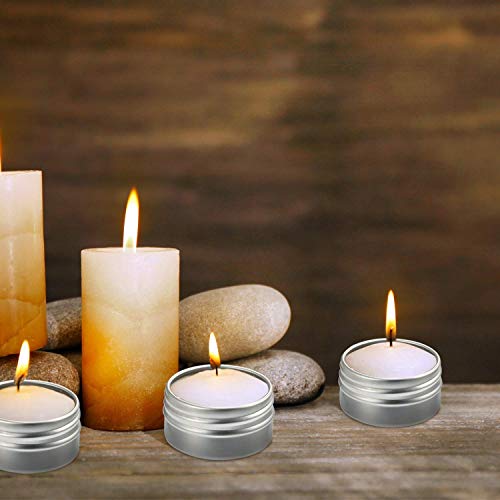 20 Pcs 0.5 Ounce Aluminum Tin Jar 15 ML Refillable Container, with Screw Lid,...