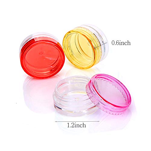 55 Pieces 5 Gram/ 5ML Plastic Pot Jars, Cosmetic Containers, Samples Containe...