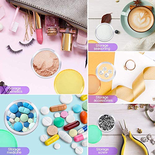 55 Pieces 5 Gram/ 5ML Plastic Pot Jars, Cosmetic Containers, Samples Containe...