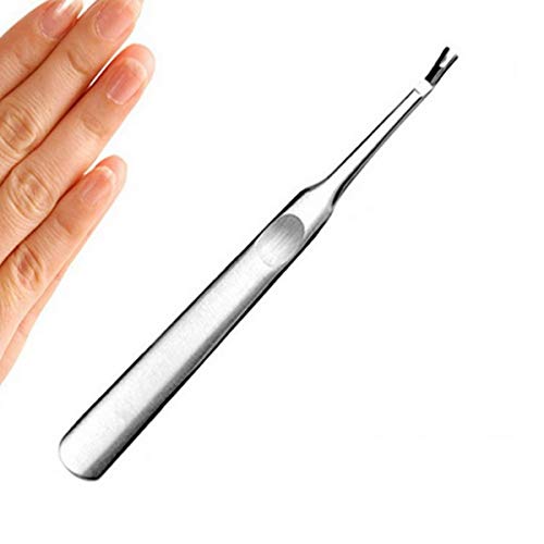 Dead Skin Remover Fork, Gojiny Nail Art Stainless Steel Dead Skin Remover For...