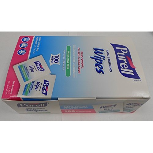 GOJO : PURELL Premoistened Sanitizing Hand Wipes, 5 x 7, 100/Box -:- Sold as ...
