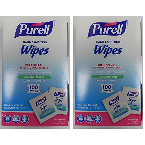 GOJO : PURELL Premoistened Sanitizing Hand Wipes, 5 x 7, 100/Box -:- Sold as ...