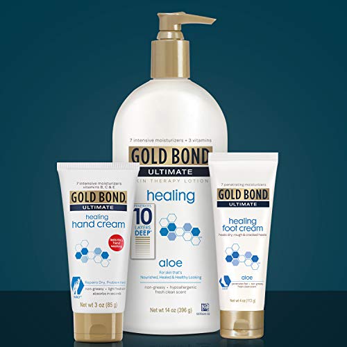 Gold Bond Healing Skin Therapy Lotion with aloe 20 oz., Non-Greasy & Hypoalle...