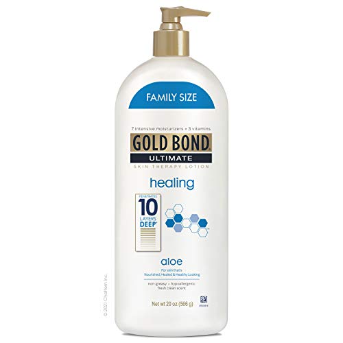 Gold Bond Healing Skin Therapy Lotion with aloe 20 oz., Non-Greasy & Hypoalle...