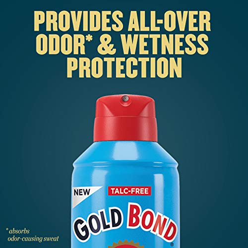 Gold Bond No Mess Talc-Free Foot Powder Spray 7 oz, Fresh Scent
