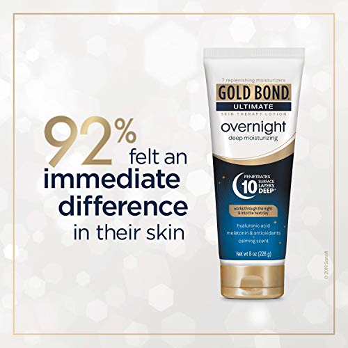 Gold Bond Overnight Deep Moisturizing, Skin Therapy Lotion With Calming Scent...