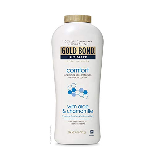 Gold Bond Ultimate Comfort Body Powder 10 oz. (Pack of 3), Talc-Free Formula ...
