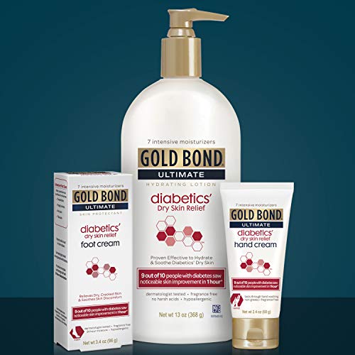 Gold Bond Ultimate Diabetics' Dry Skin Relief Foot Cream 3.4 oz., Soothes Ski...