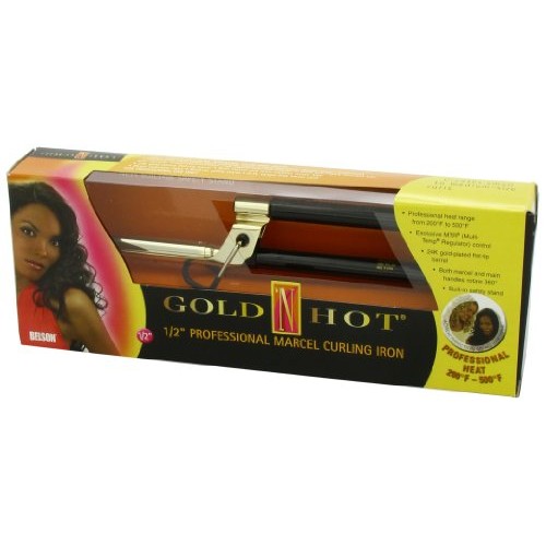 Gold 'N Hot Professional Marcel Curling Iron, 1/2 Inch