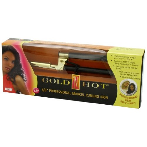 Gold 'N Hot Professional Marcel Curling Iron, 5/8 Inch