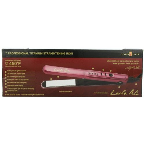 Gold 'N Hot Signature Series Laila Ali Professional Titanium Led Straightenin...
