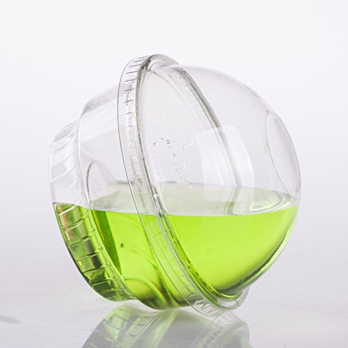 GOLDEN APPLE, 5oz-30sets Clear Plastic Cups for Ice Cream, Dessert Cups, Snac...