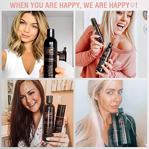 Self Tanner Lotion - Natural Sunless Tanning Lotion w/ Organic & Hyaluronic A...