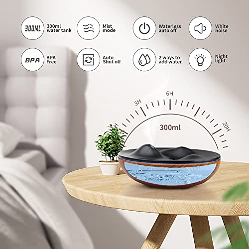 GOLDNILE Essential Oil Diffuser & Portable White Noise Machine，Soothing High...