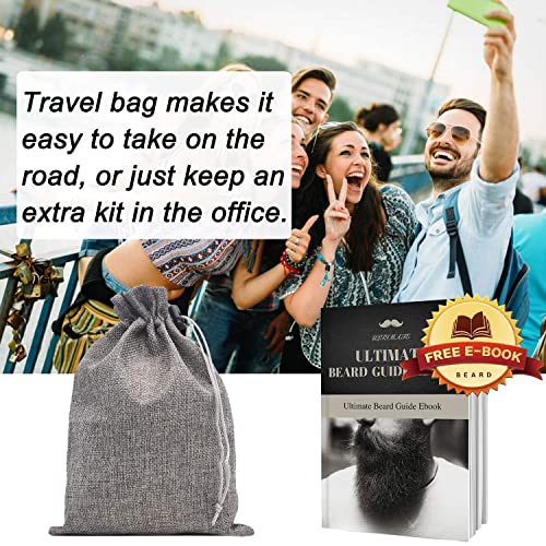 Beard Kit,Beard Growth Kit,Beard Grooming Kit,w/Beard Foam/Shampoo/Wash,Growt...