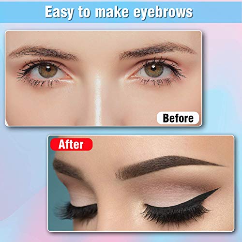 Eyebrow Stencils Kit 12 Pieces Eyebrow Shaping Tool Eyebrow Grooming Kit, Inc...