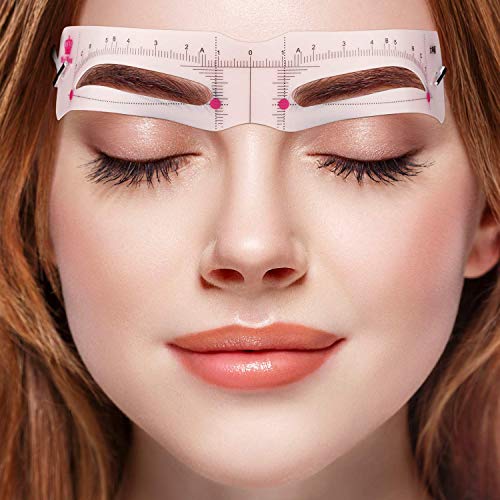 Eyebrow Stencils Kit 12 Pieces Eyebrow Shaping Tool Eyebrow Grooming Kit, Inc...