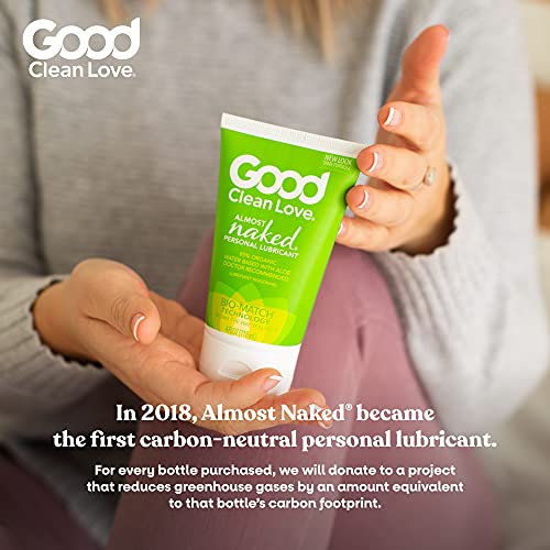 Good Clean Love Almost Naked Personal Lubricant, Organic Water-Based Lube wit...