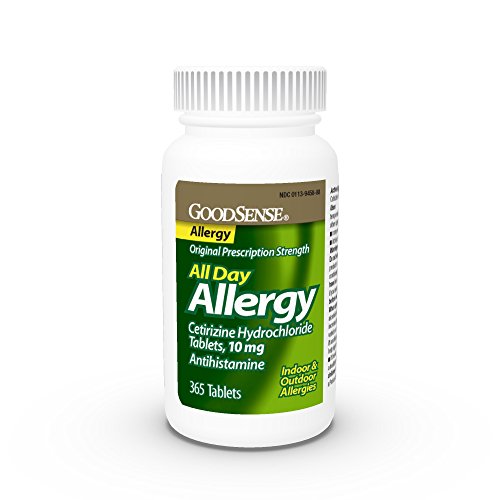 GoodSense All Day Allergy, Cetirizine Hydrochloride Tablets, 10 mg, Antihista...