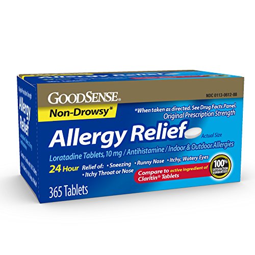 GoodSense Allergy Relief Loratadine Tablets 10 mg, Antihistamine, Allergy Med...
