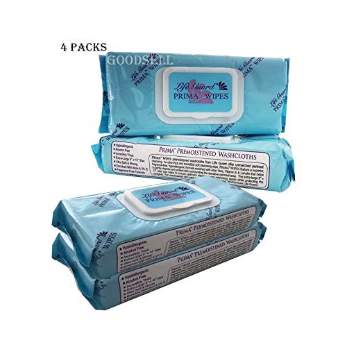 Premium (13"x 9" XL), Disposable Adult Washcloth/Moist Cleaning Wipes, Alcoho...