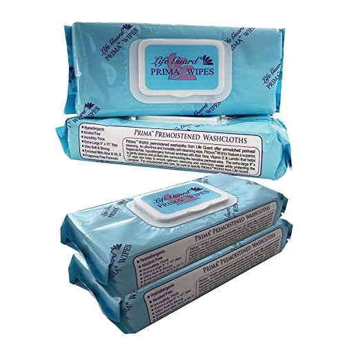 Premium (13"x 9" XL), Disposable Adult Washcloth/Moist Cleaning Wipes, Alcoho...