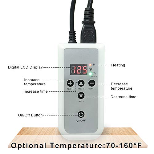 Goodtar Portable Hot Stones Warmer Set Spa Salon Massage Digital Electric Hea...