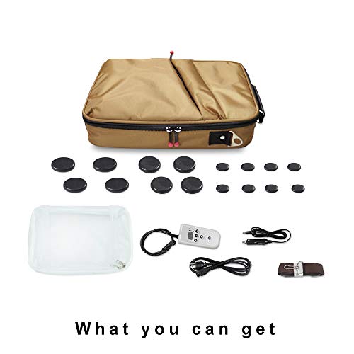 Goodtar Portable Hot Stones Warmer Set Spa Salon Massage Digital Electric Hea...